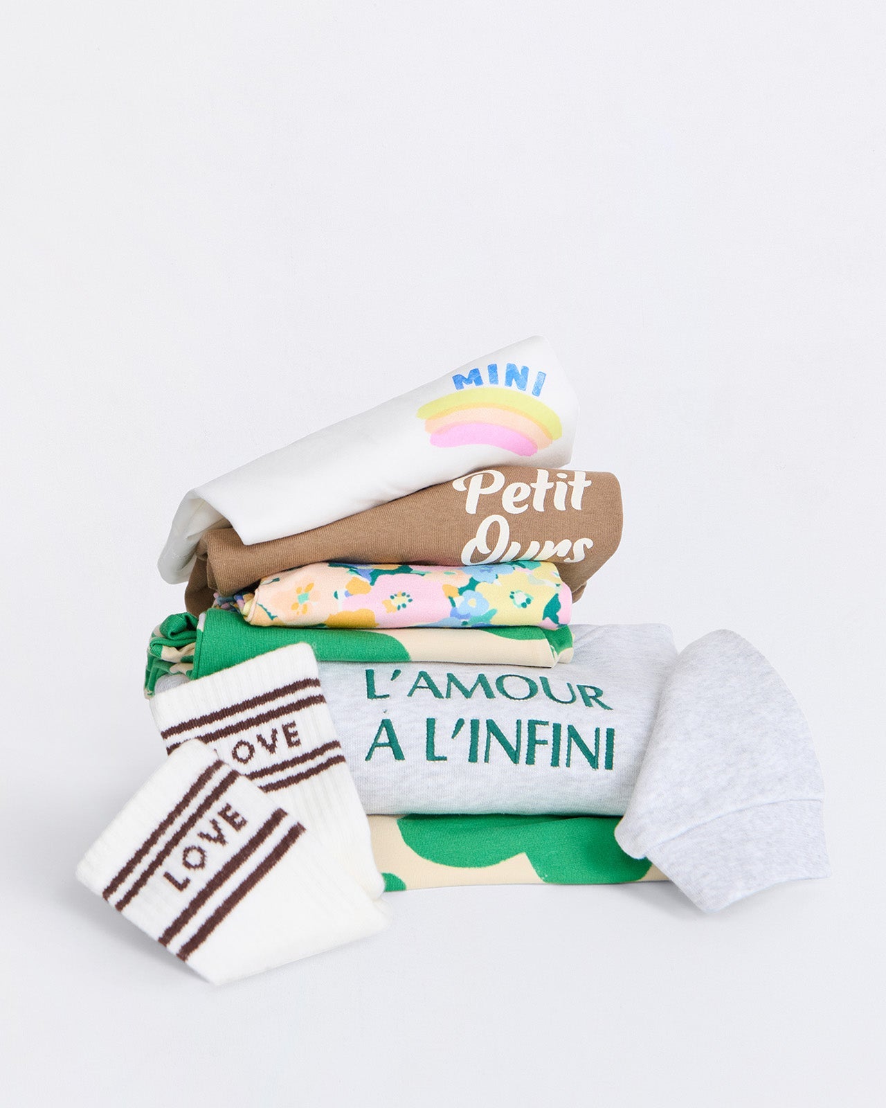 Pantalones de algodón orgánico Palou – estampado corazón