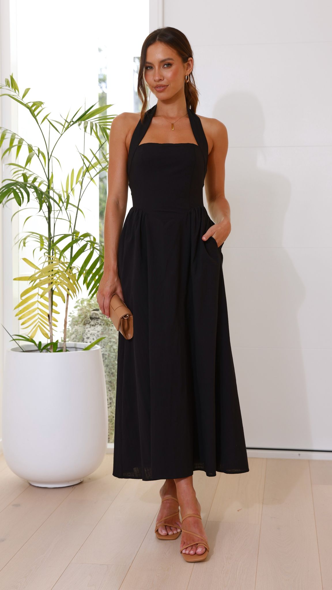 Caden Maxi Dress - Black