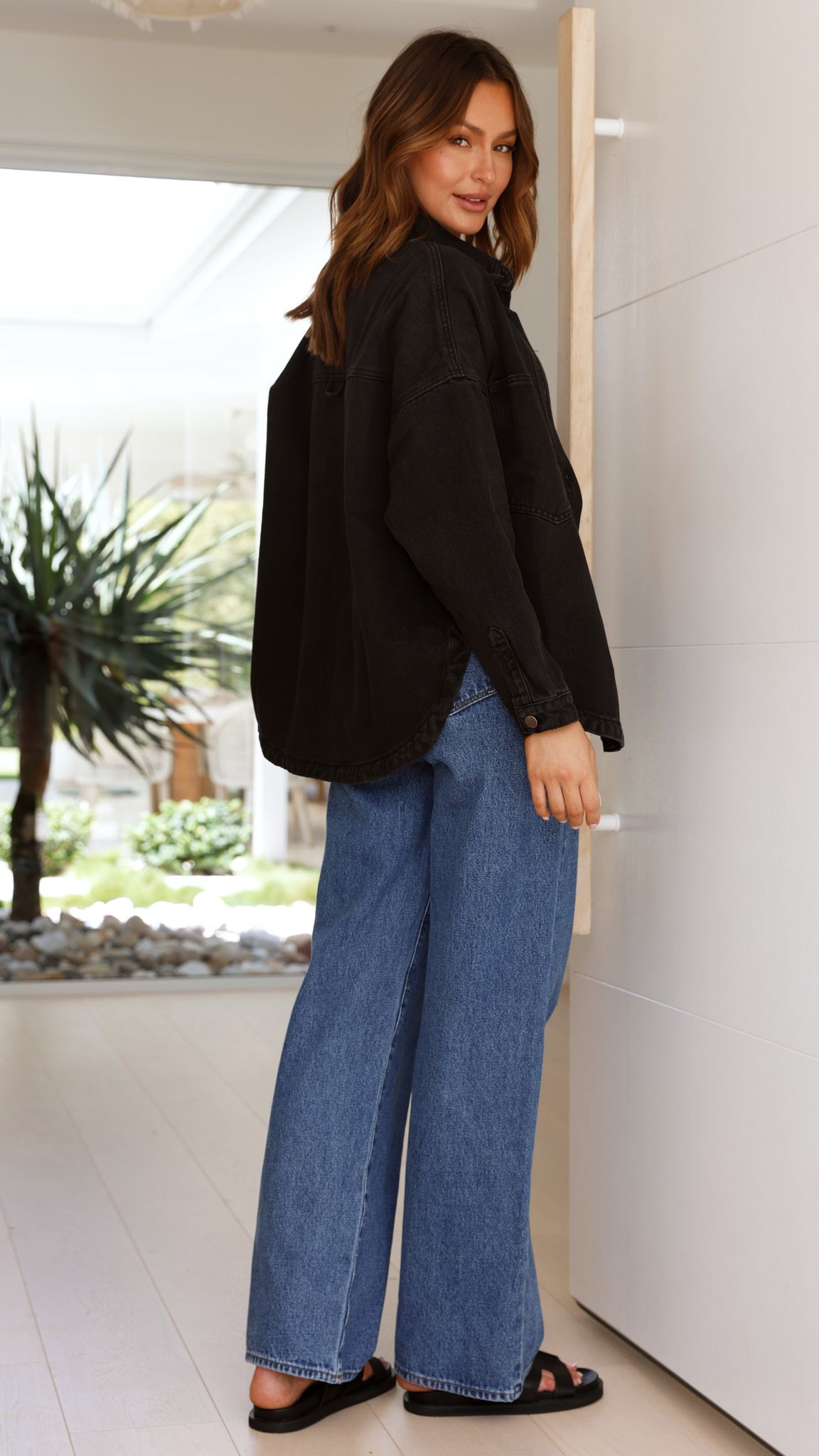 Chaqueta vaquera Ensley – negro