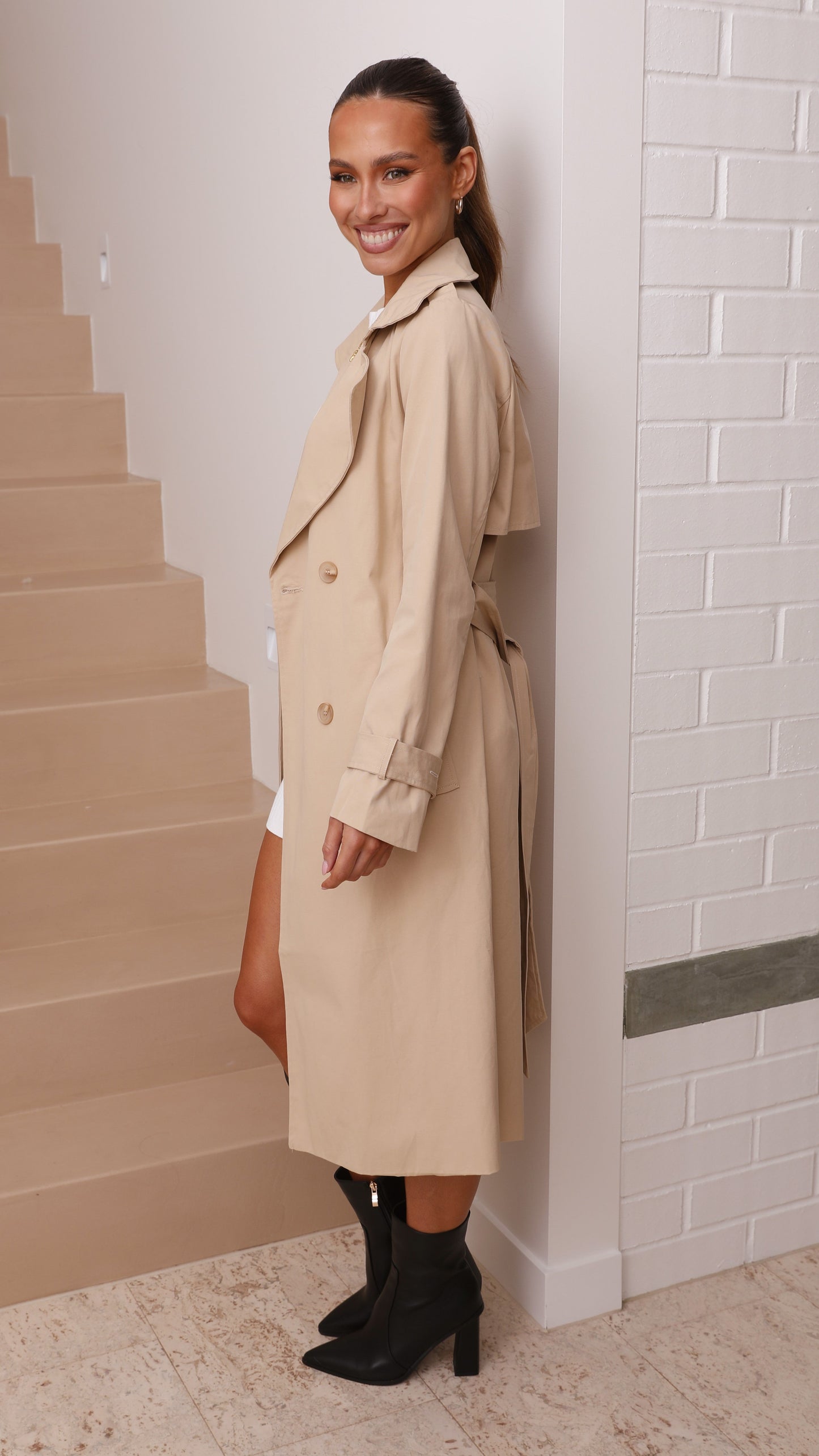 Gabardina Byron – camel