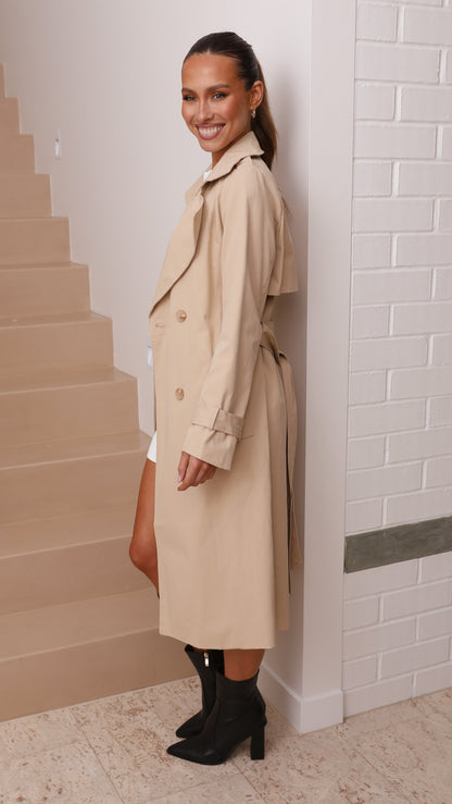 Gabardina Byron – camel