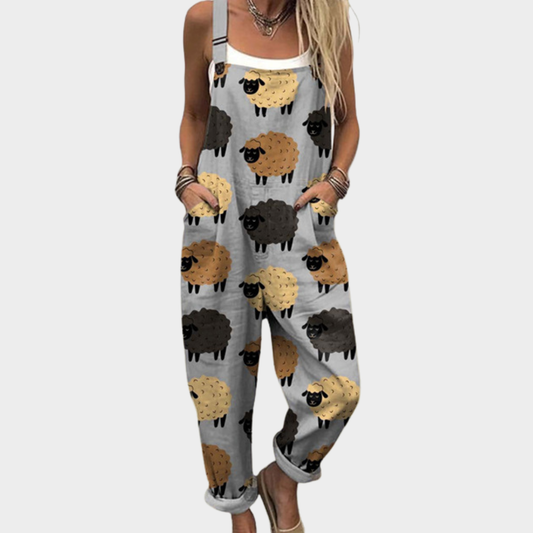 Printed Loose Fit Jumpsuit