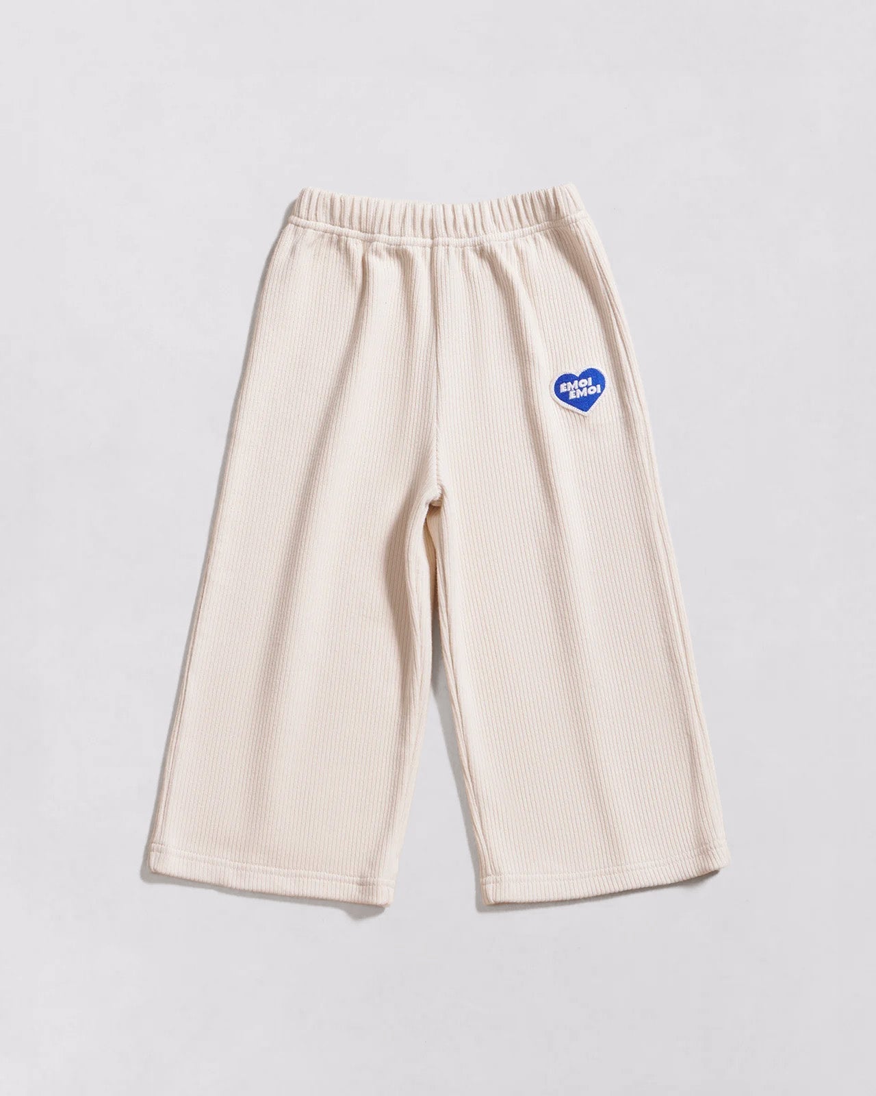 Pantalones de algodón orgánico acanalados Palou – tono claro