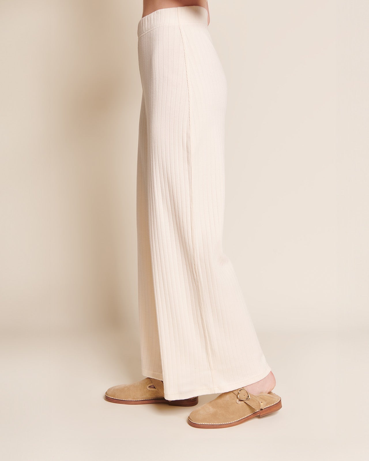 Pantalones de algodón orgánico – crema