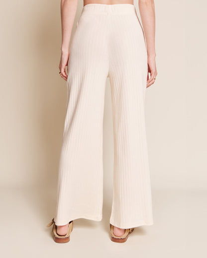 Pantalones de algodón orgánico – crema