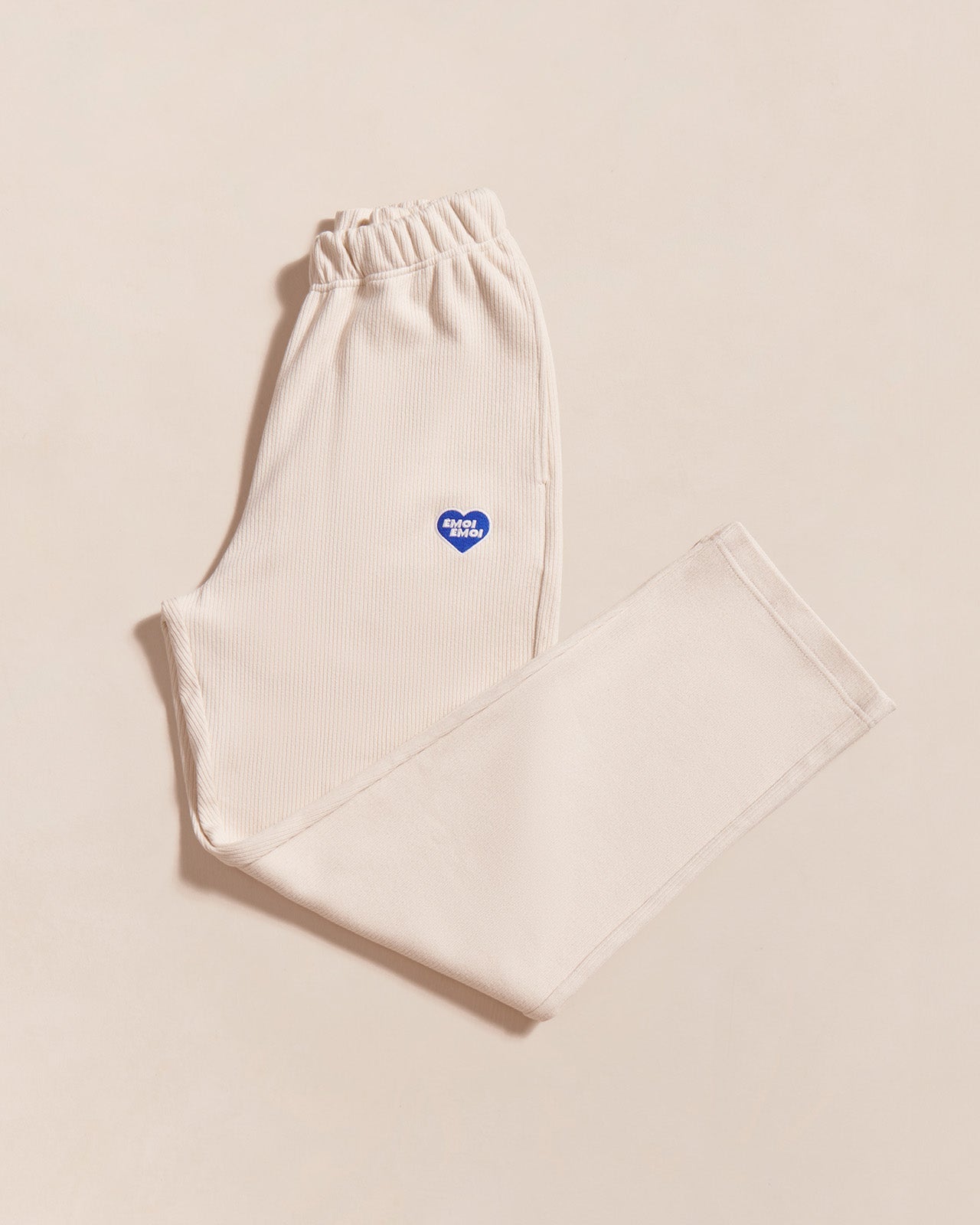 Pantalones de algodón orgánico acanalados Phoenix – tono claro