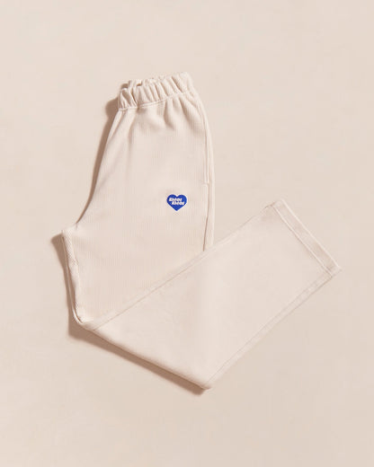 Pantalones de algodón orgánico acanalados Phoenix – tono claro