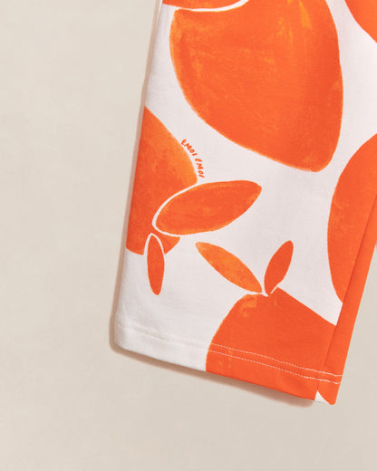 Pantalones de algodón orgánico Palou – estampado vitamina