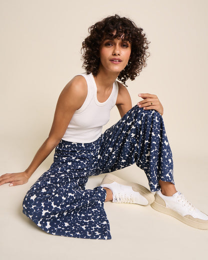 Pantalones de algodón orgánico – anémonas azules