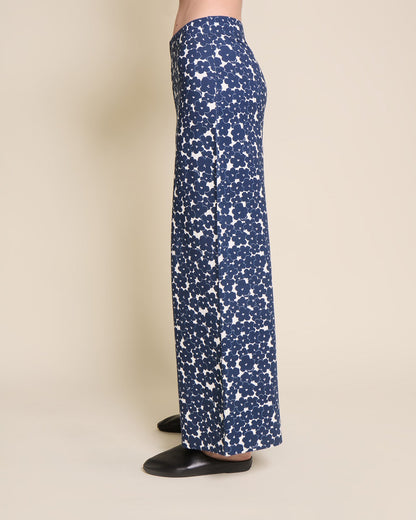 Pantalones de algodón orgánico – anémonas azules