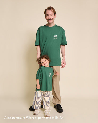 Pantalones de algodón orgánico Palou – a rayas