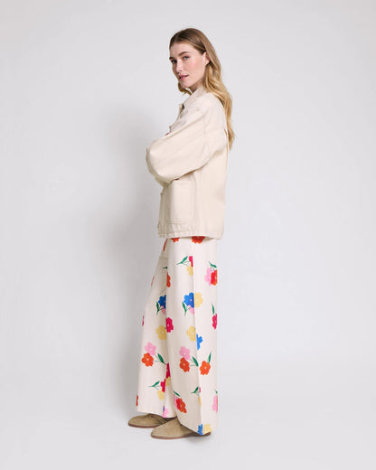Pantalones de algodón orgánico – ramo de anémonas