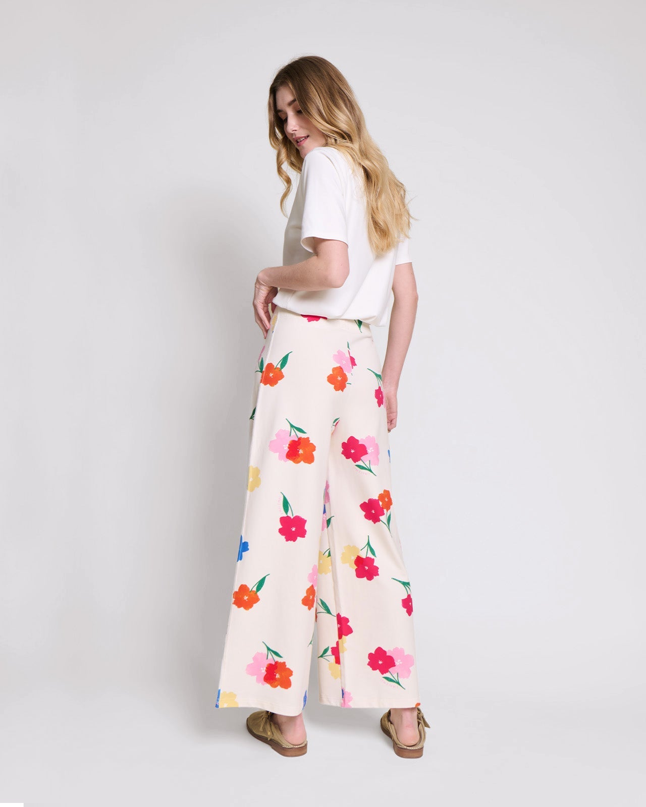 Pantalones de algodón orgánico – ramo de anémonas