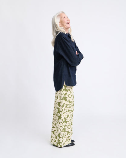 Pantalones de algodón orgánico Pauline – flores silvestres