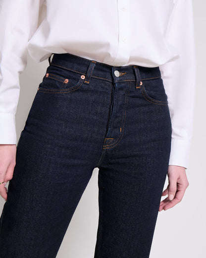 Jeans rectos en crudo