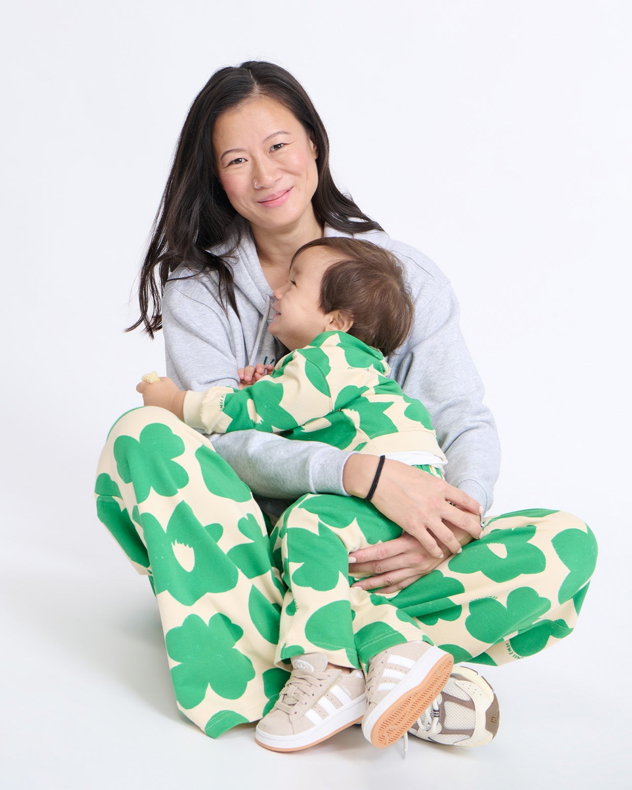Pantalones de algodón orgánico Palou – estampado corazón