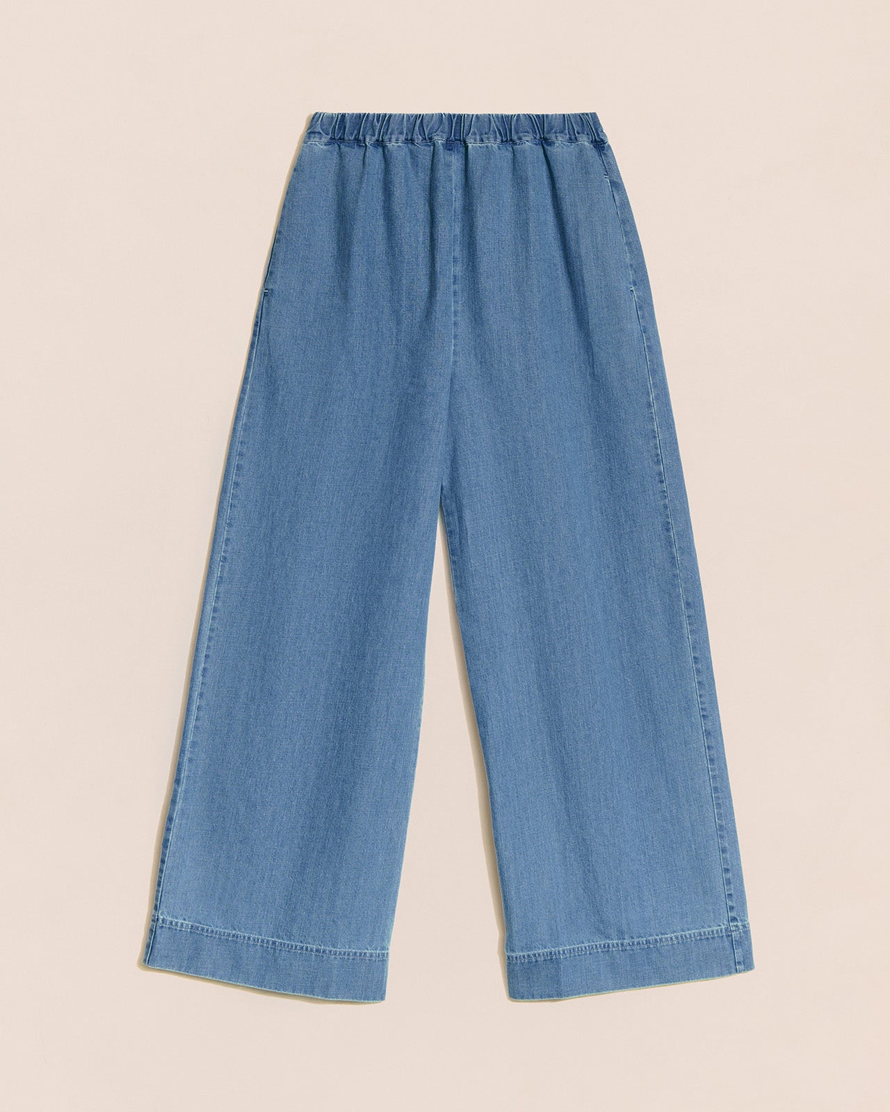 Pantalones de algodón orgánico Pacific – denim claro