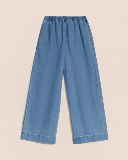 Pantalones de algodón orgánico Pacific – denim claro