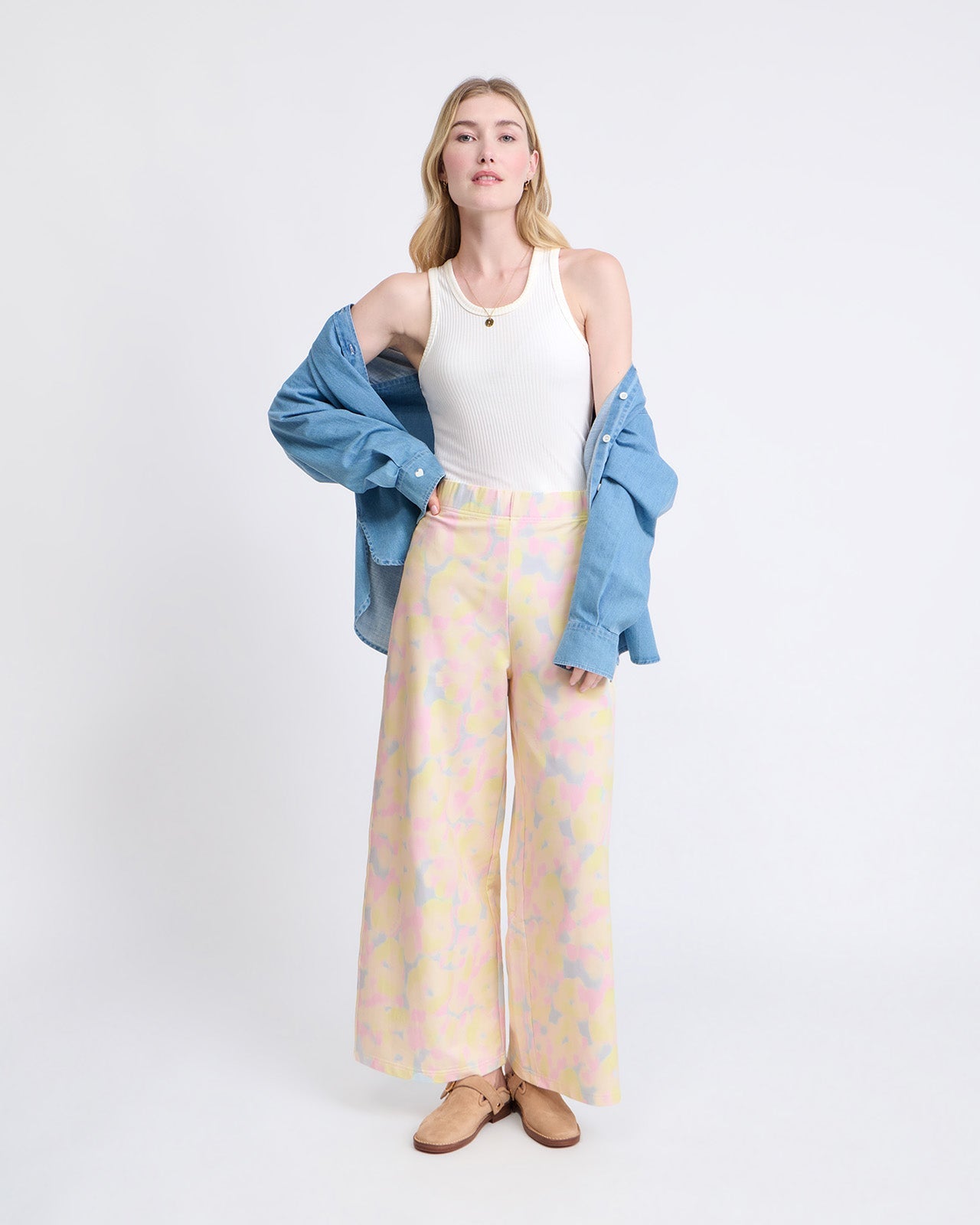 Pantalones de algodón orgánico – flores dream
