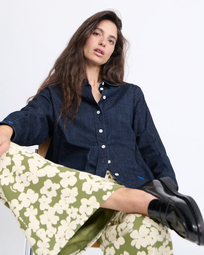 Pantalones de algodón orgánico Pauline – flores silvestres