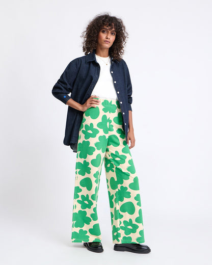 Pantalones de algodón orgánico – estampado corazón