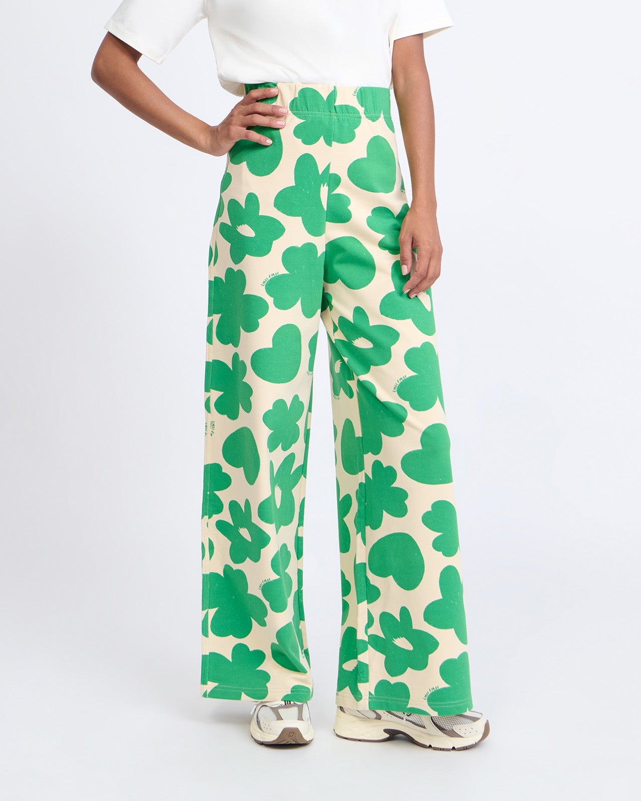 Pantalones de algodón orgánico – estampado corazón