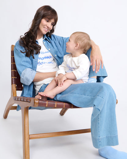 Pantalones de algodón orgánico Pacific – denim claro