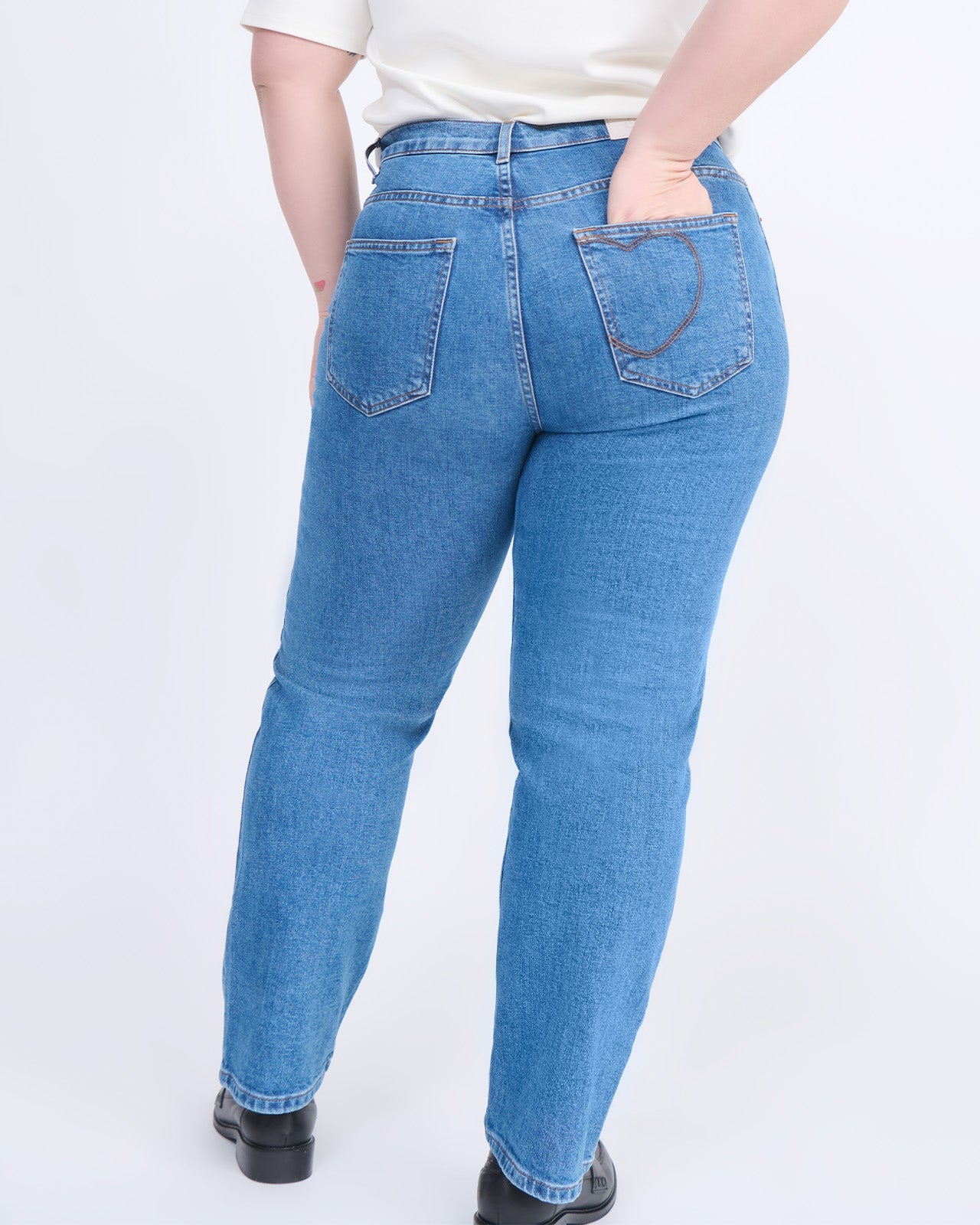 Jeans efecto favorecedor – índigo