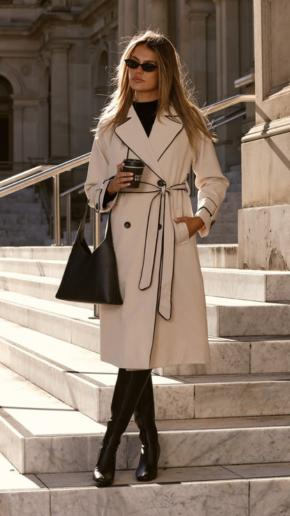 Gabardina Blanca – beige