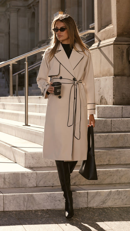 Gabardina Blanca – beige