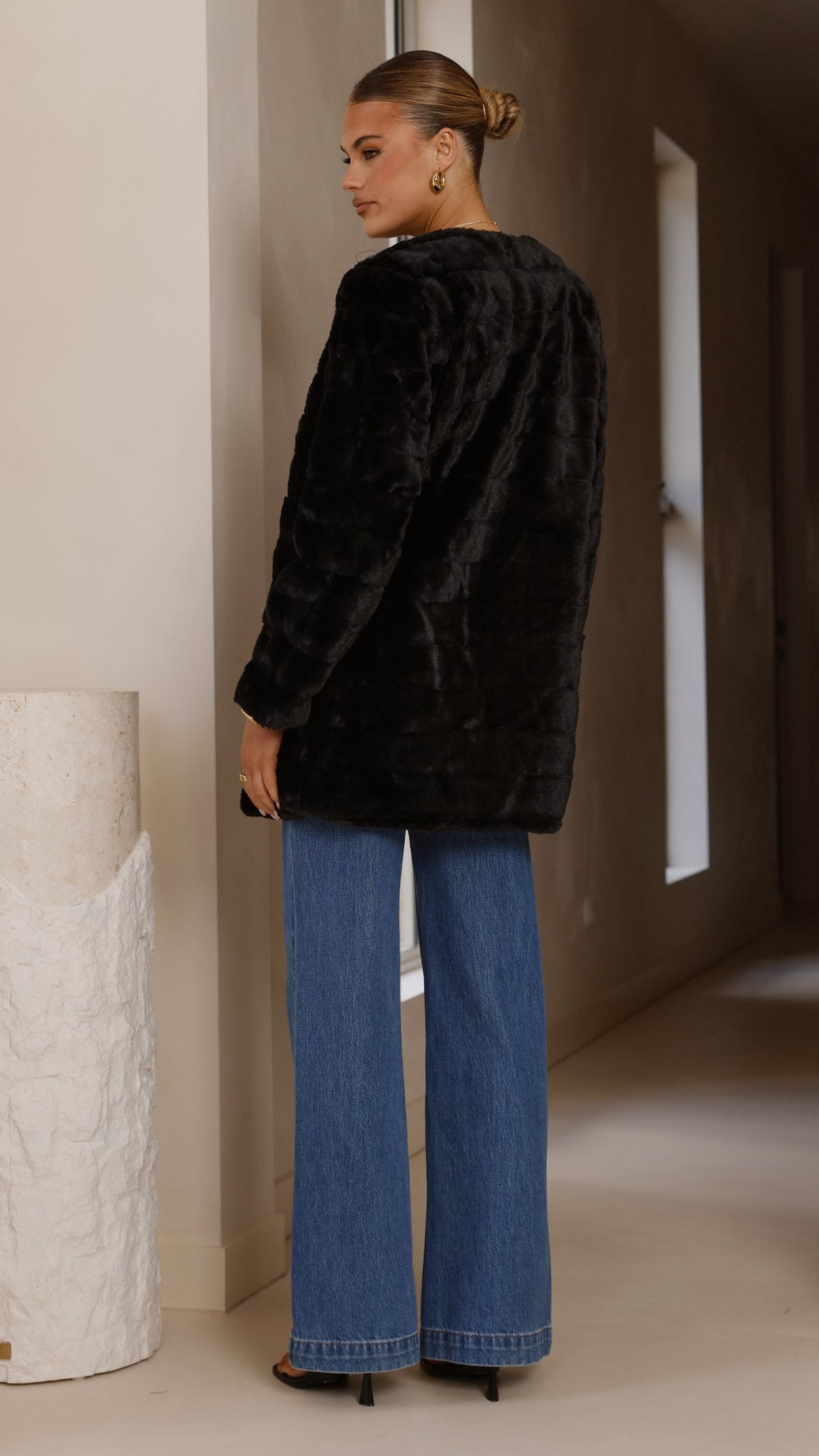 Chaqueta larga Tully – negro
