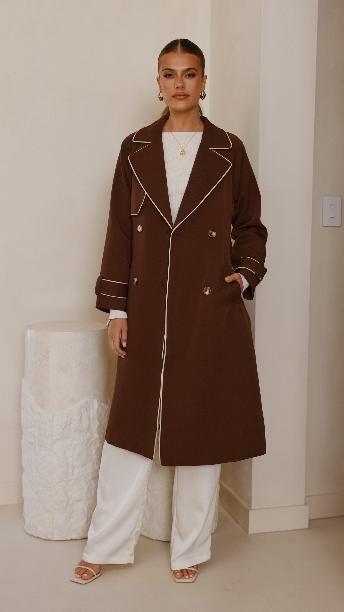 Gabardina Blanca – espresso