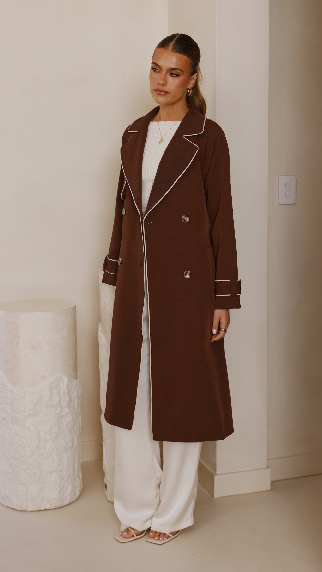 Gabardina Blanca – espresso
