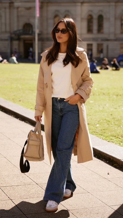 Gabardina Byron – camel