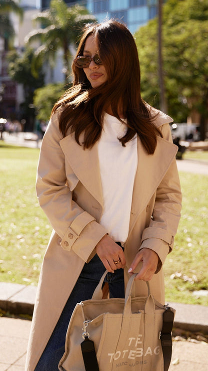 Gabardina Byron – camel