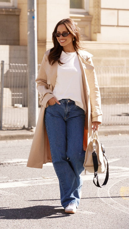 Gabardina Byron – camel