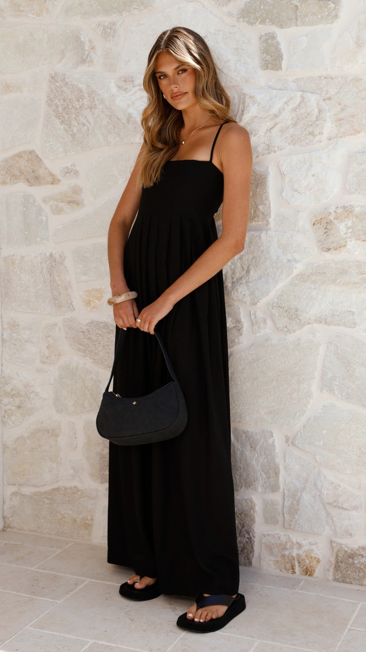 Vestido maxi Pippy – negro