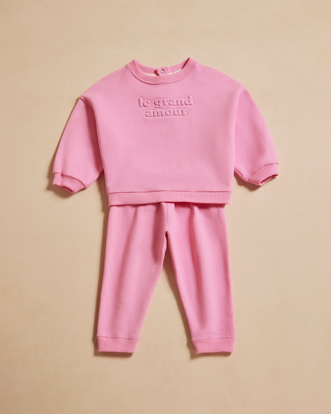 Pantalones de algodón orgánico Pia – rosa