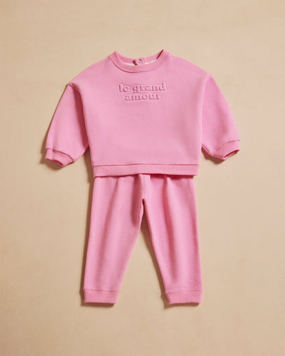 Pantalones de algodón orgánico Pia – rosa