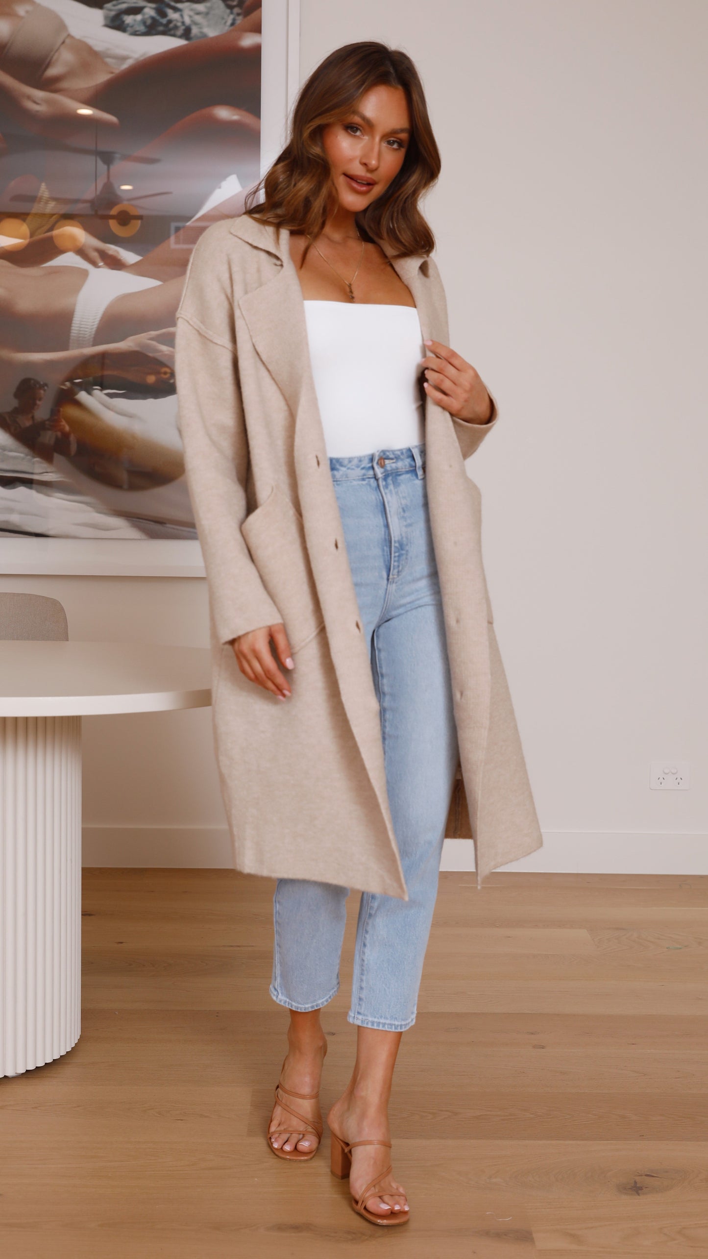 Chaqueta Kacela – beige avena