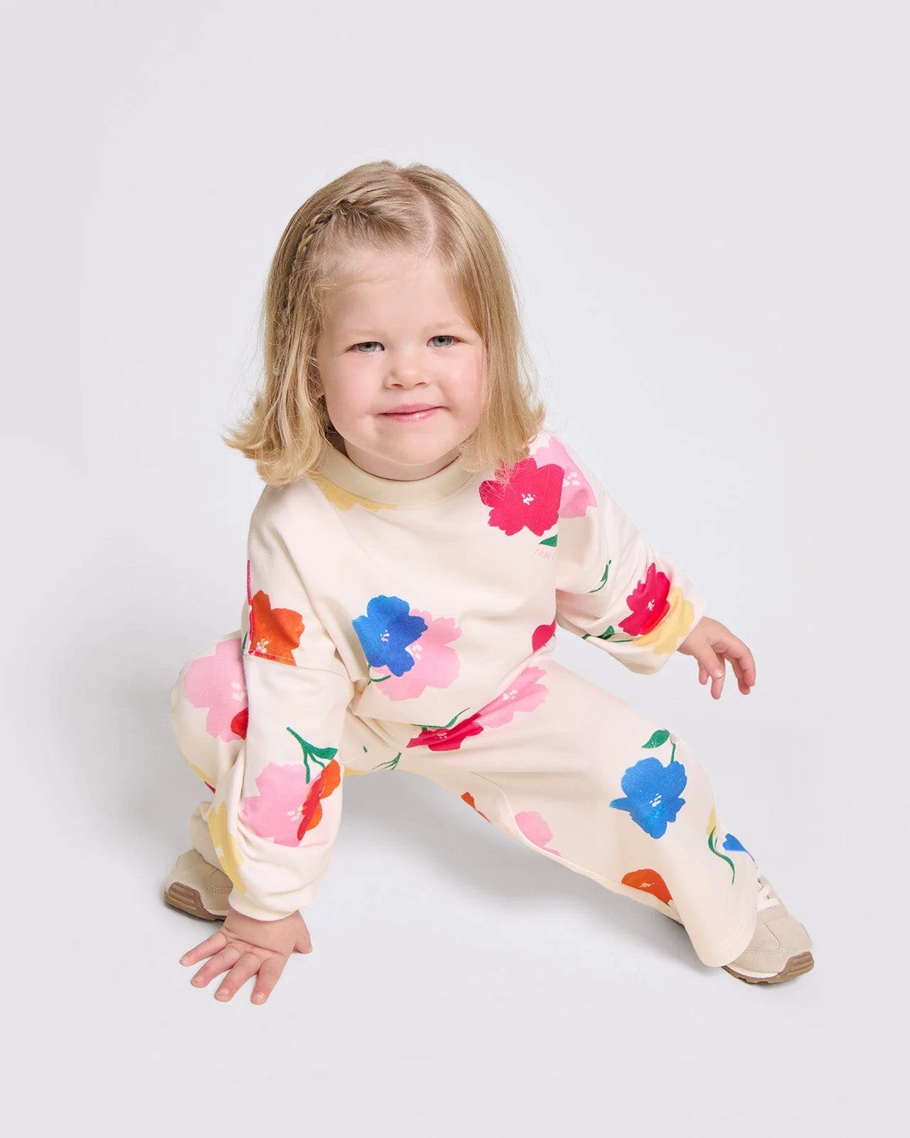 Pantalones de algodón orgánico Palou – ramo de anémonas