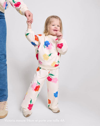 Pantalones de algodón orgánico Palou – ramo de anémonas