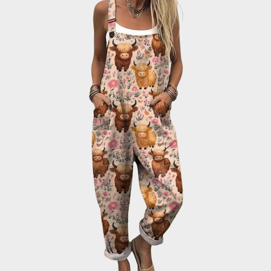 Printed Loose Fit Jumpsuit