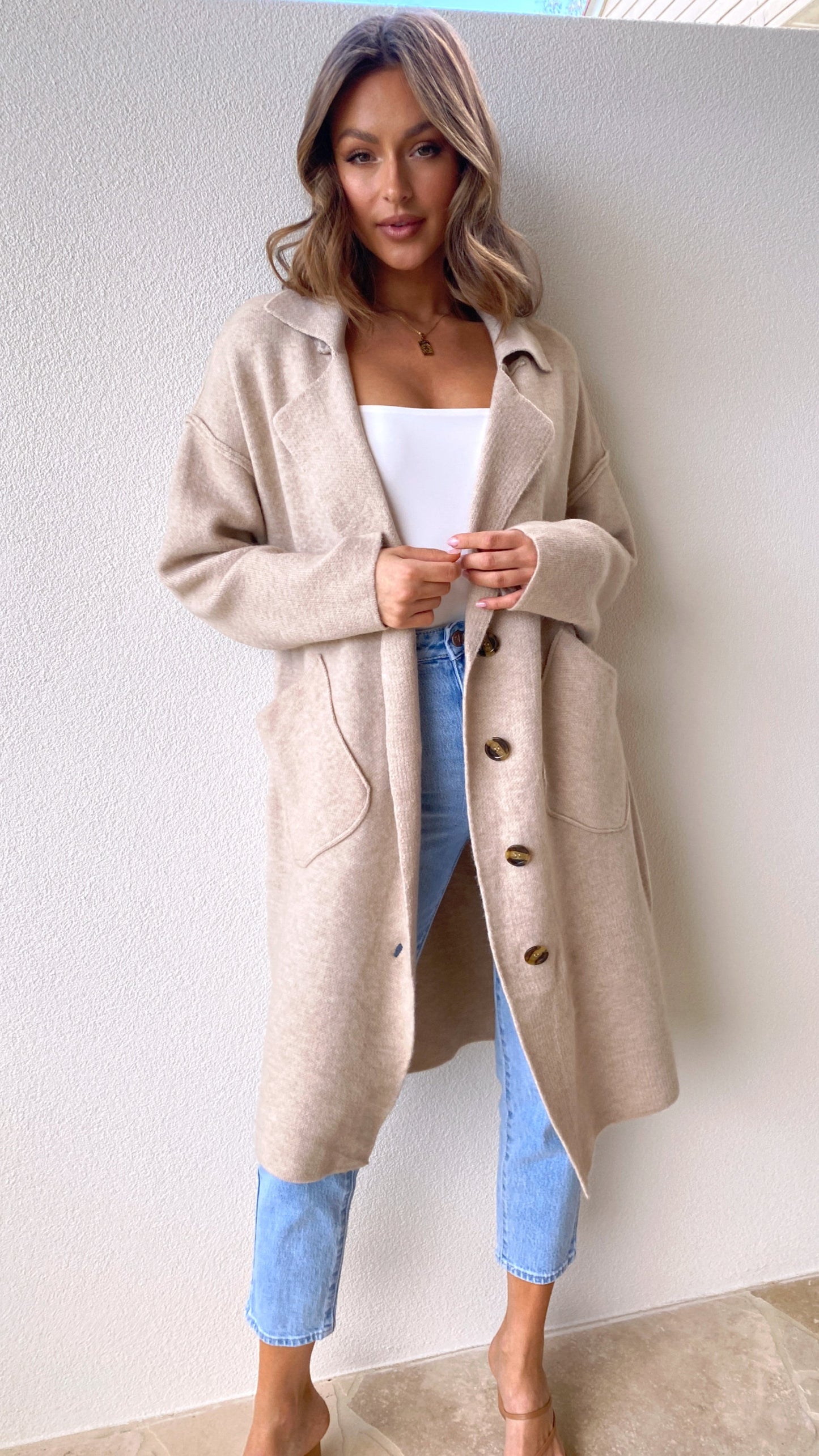 Chaqueta Kacela – beige avena