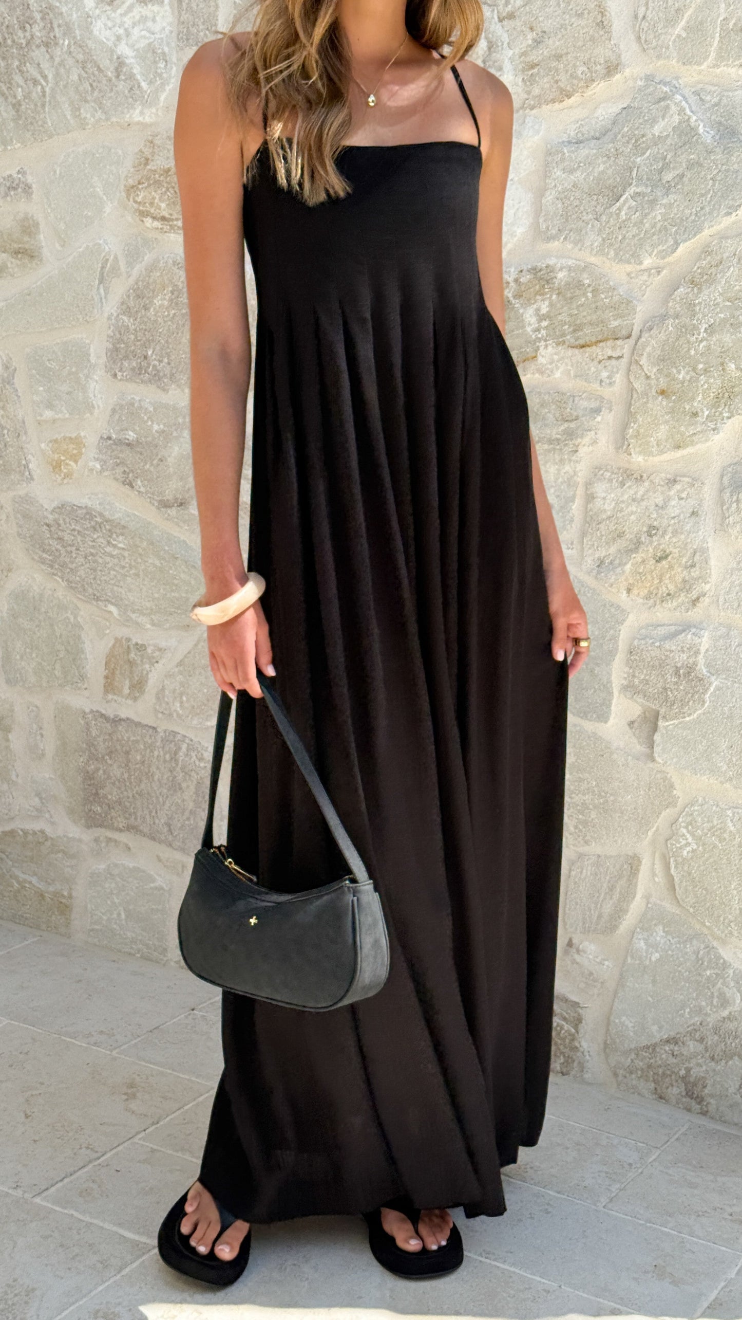 Vestido maxi Pippy – negro