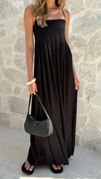 Vestido maxi Pippy – negro
