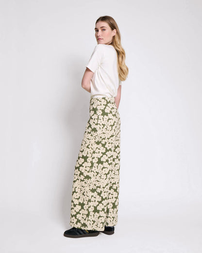 Pantalones de algodón orgánico Pauline – flores silvestres