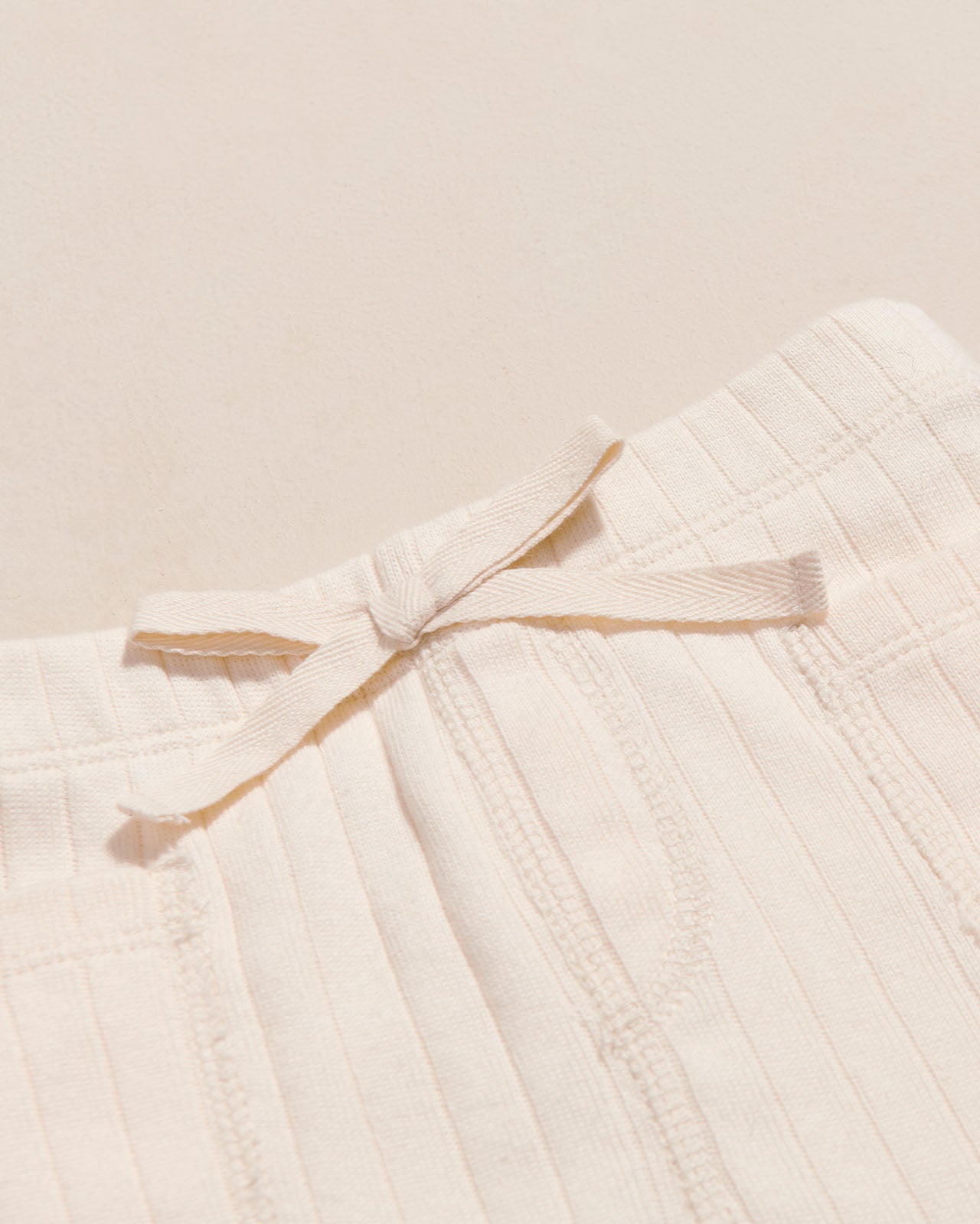 Lars Ribbed Organic Cotton Pants – Cream