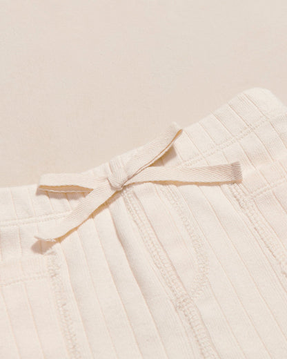 Lars Ribbed Organic Cotton Pants – Cream