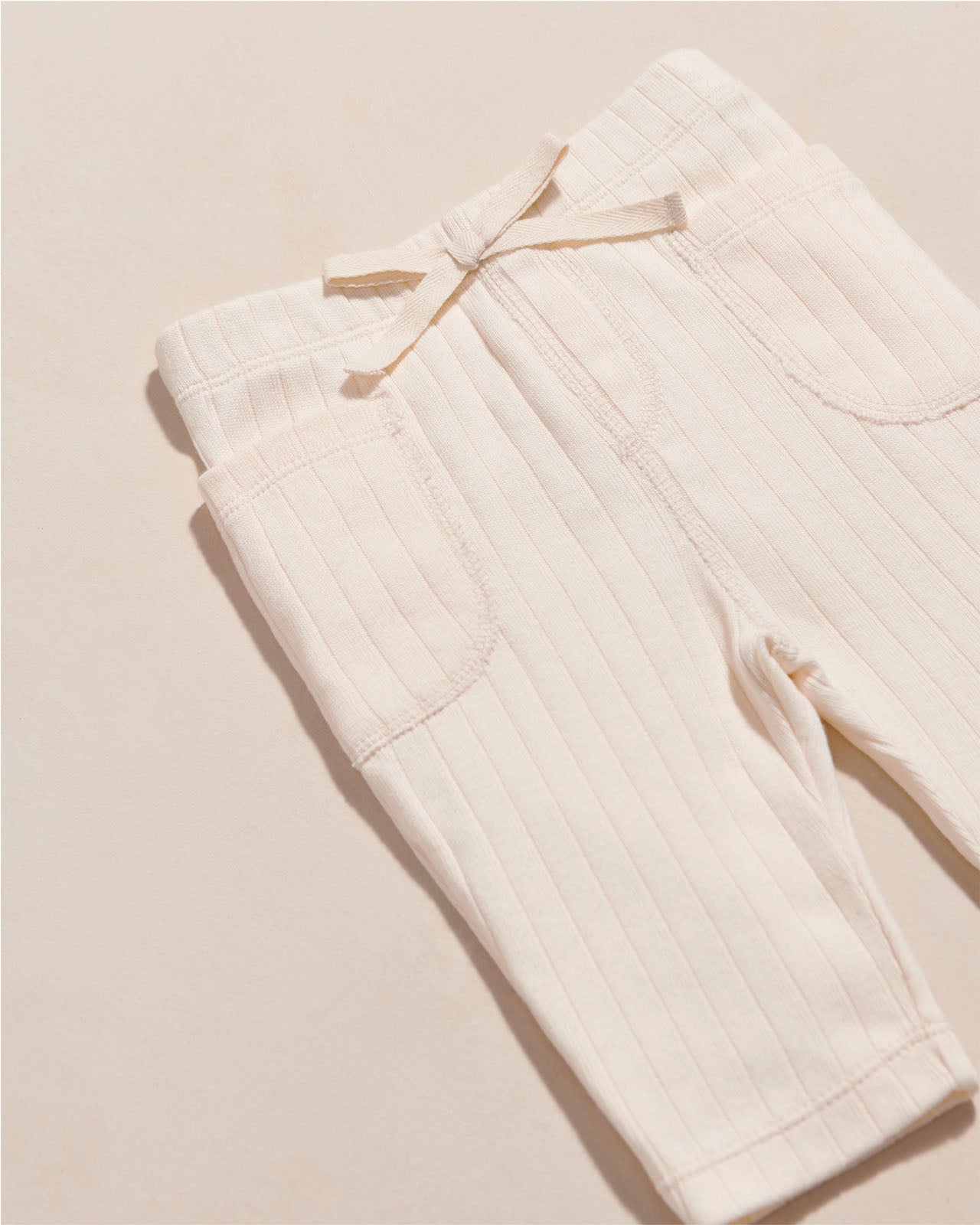 Lars Ribbed Organic Cotton Pants – Cream